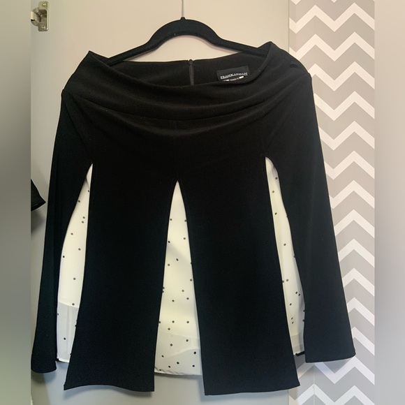 Frank Lyman skirt in black & white size 10 - Picture 1 of 2